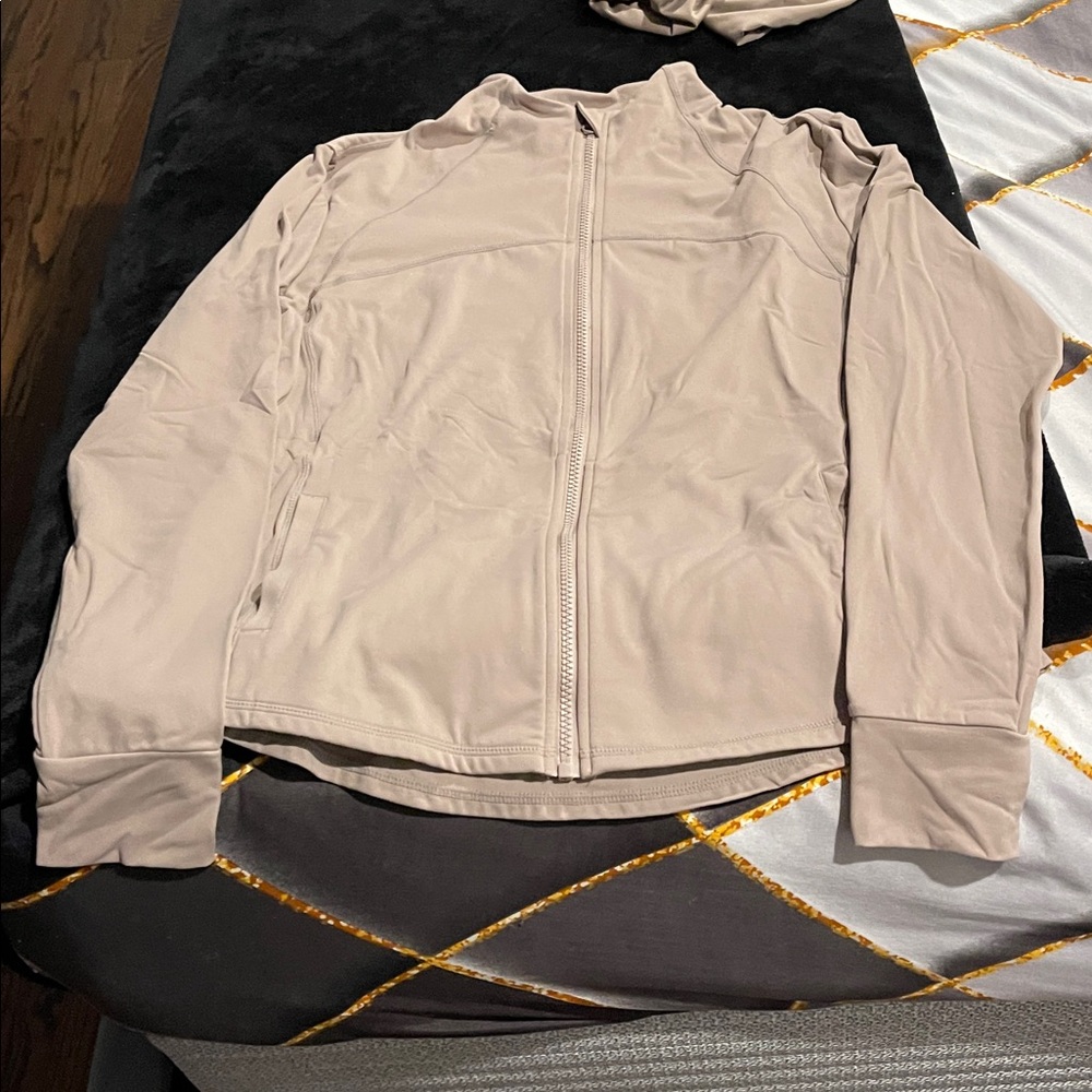 Primark Light Tan Zip-Up Jacket xxL pants are a large tee shirt is small 3 pice - Picture 2 of 6